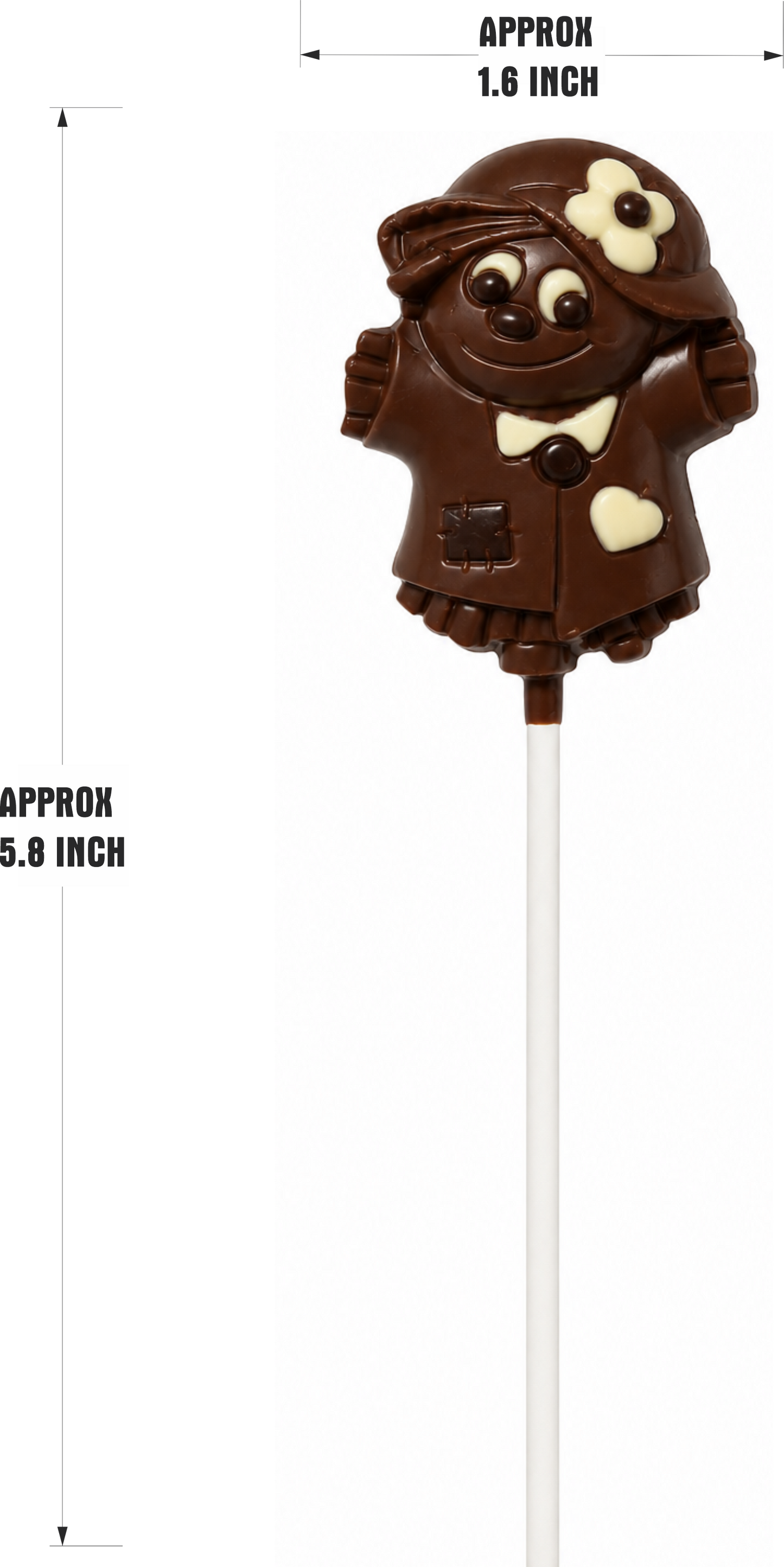 No Whey Foods - Halloween Cute Scarecrow Lollipop - Wholesale (12 Pops) - Al