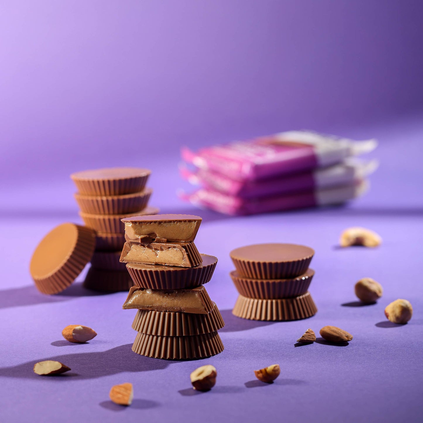 7th Heaven Chocolate - Oat Milk Chocolate Mixed Nut Butter Cups - Vegan & Kosher