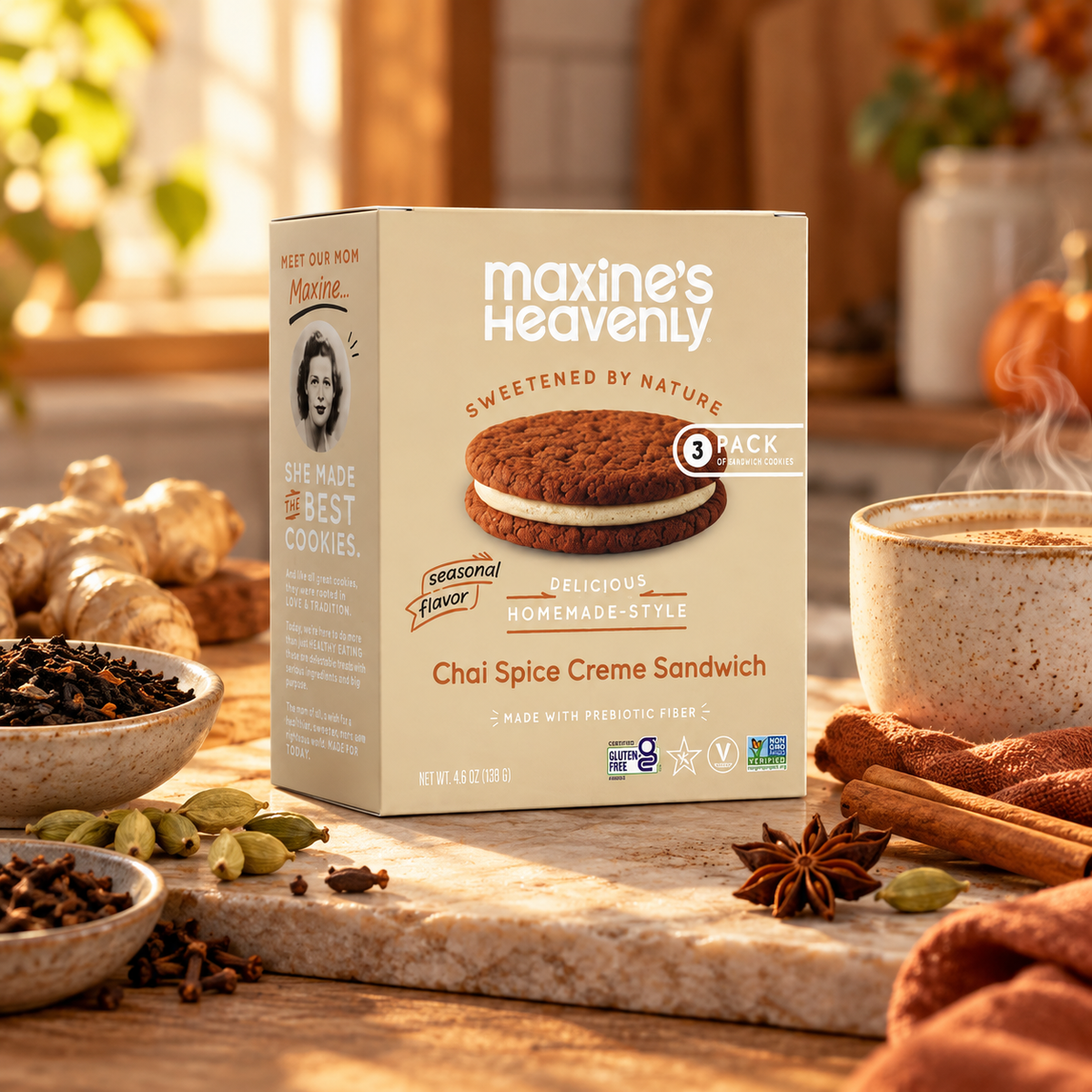 Maxine's Heavenly - Chai Spice Creme Sandwiches