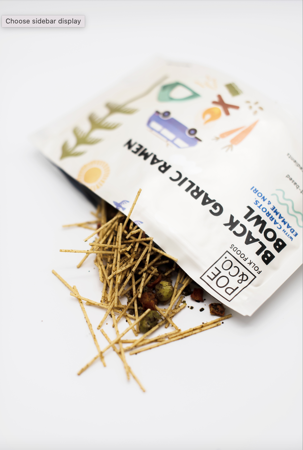 Poe & Co. Folk Foods - Black Garlic Ramen Bowl