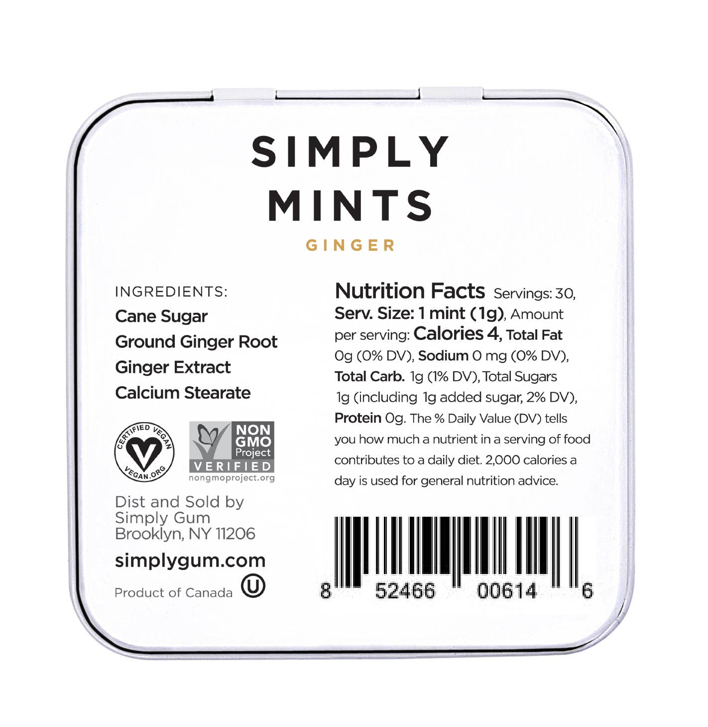 Simply Gum - Simply Mints - Ginger