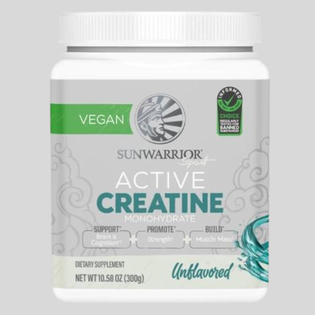 Sunwarrior - Unflavored Active Creatine Drink Powder - Vegan, 10.58oz