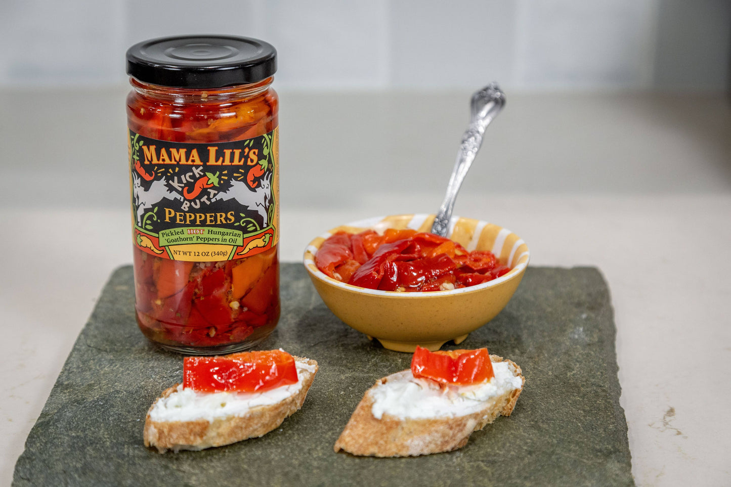 Mama Lil's - Mama Lil's Kick Butt Peppers In Oil (spicy) - 12oz