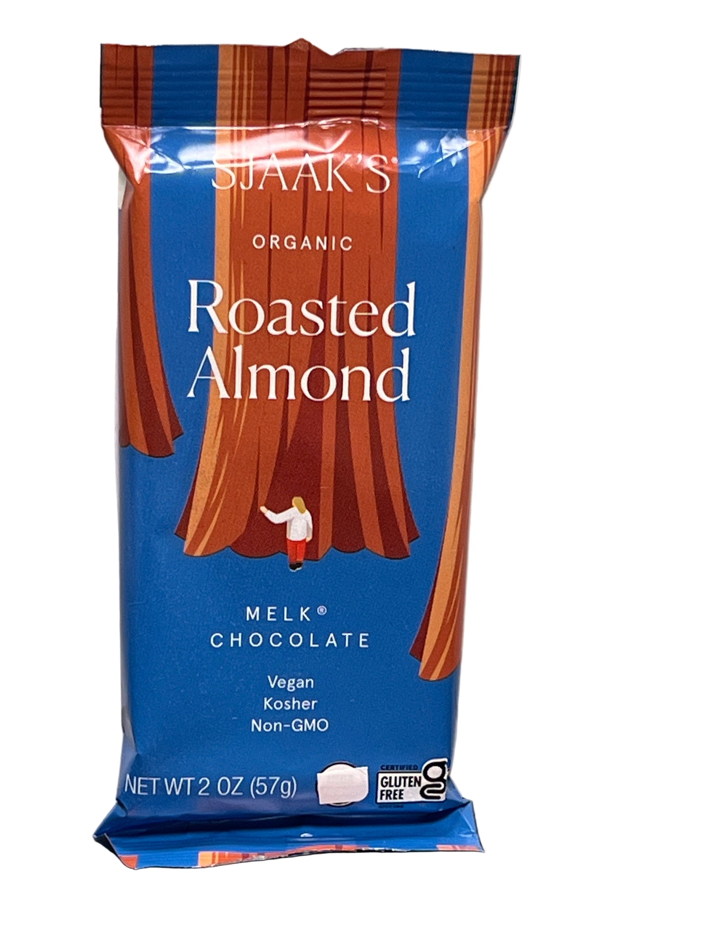Sjaak's Roasted Almond Melk Chocolate Bar