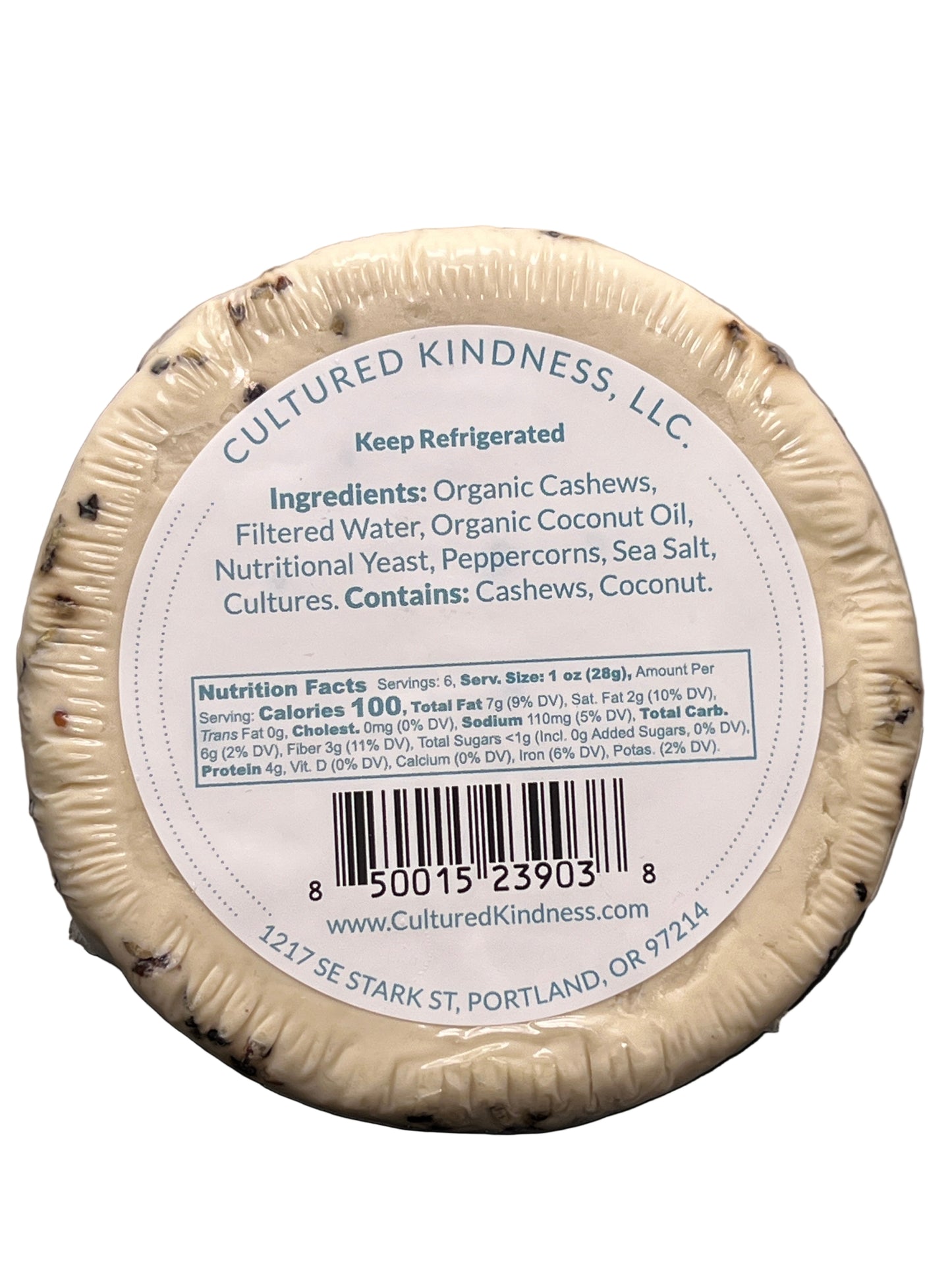 Cultured Kindness Pepper Brie Cheese