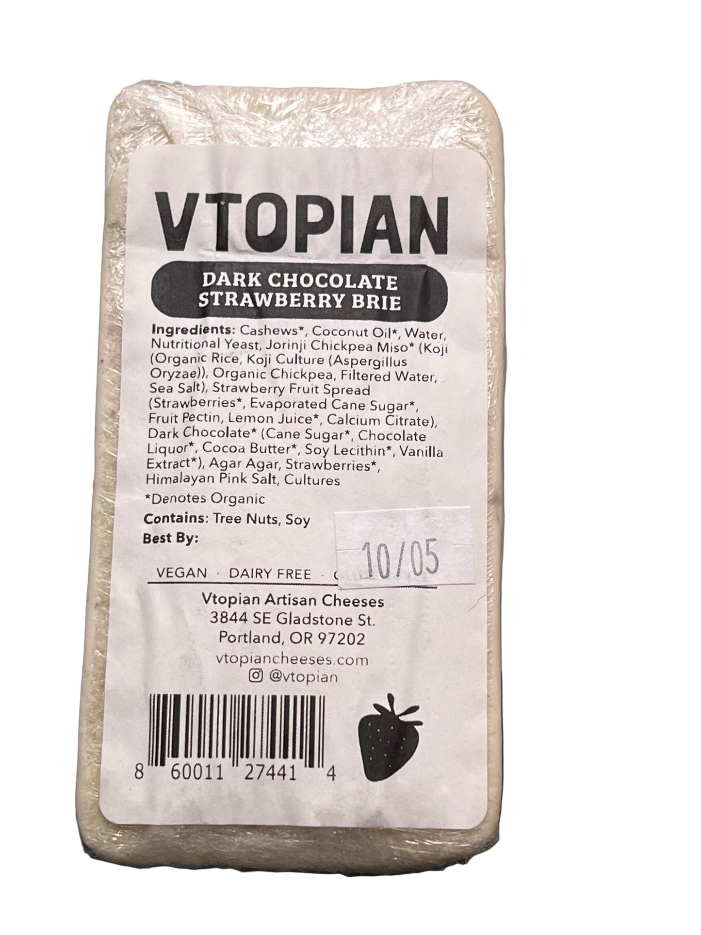Vtopian Dark Chocolate Strawberry Brie