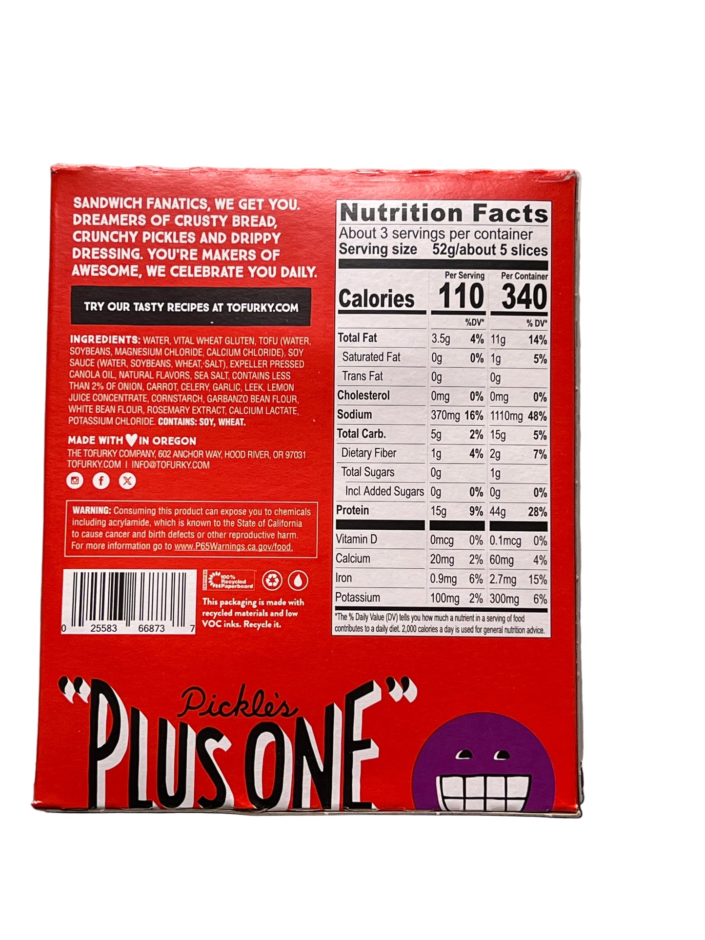 Tofurky Oven Roasted Slices