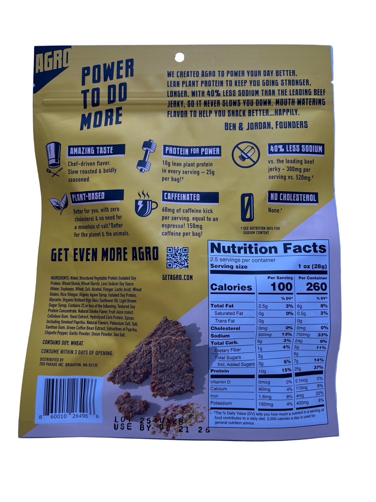 Agro Power Jerky Energy Bolt w/ Caffeine