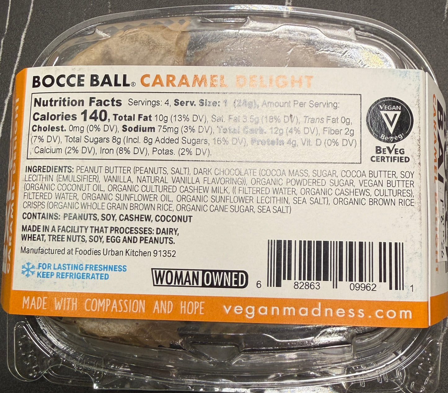 Veganmadness Bocce Ball Caramel Delight