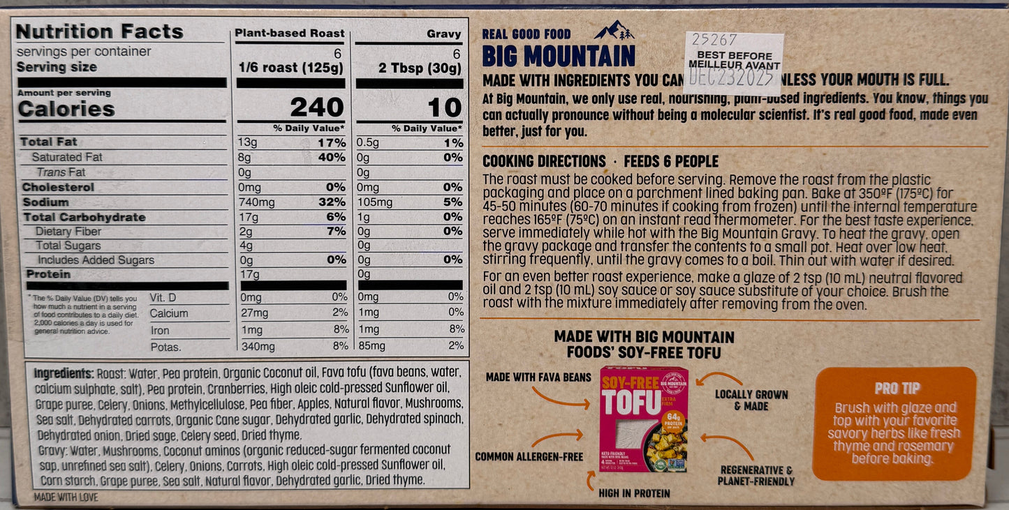 Big Mountain Plant Based Roast