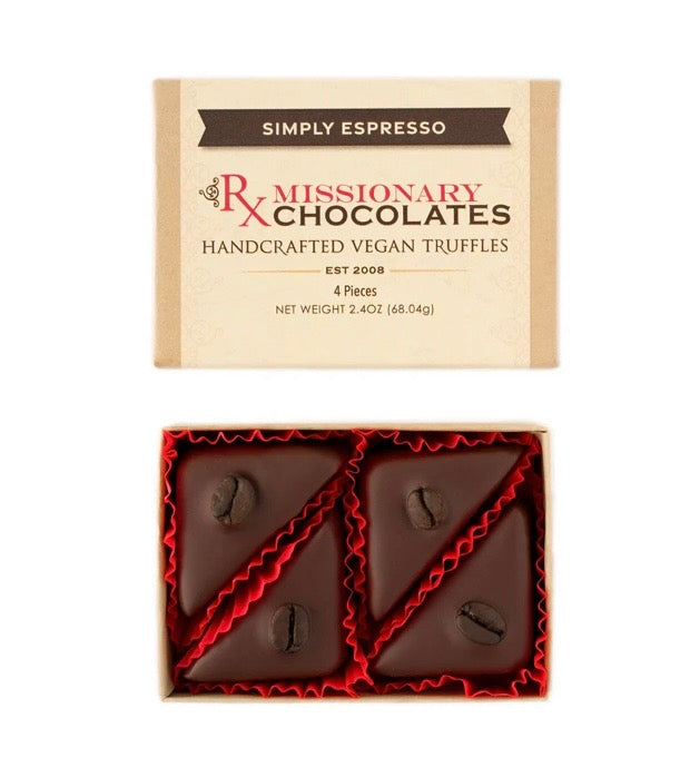 Missionary Simply Espresso Truffles 4pk