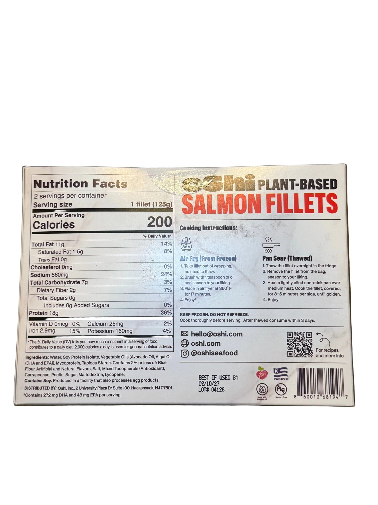 Oshi - Salmon Fillets - Plant Based