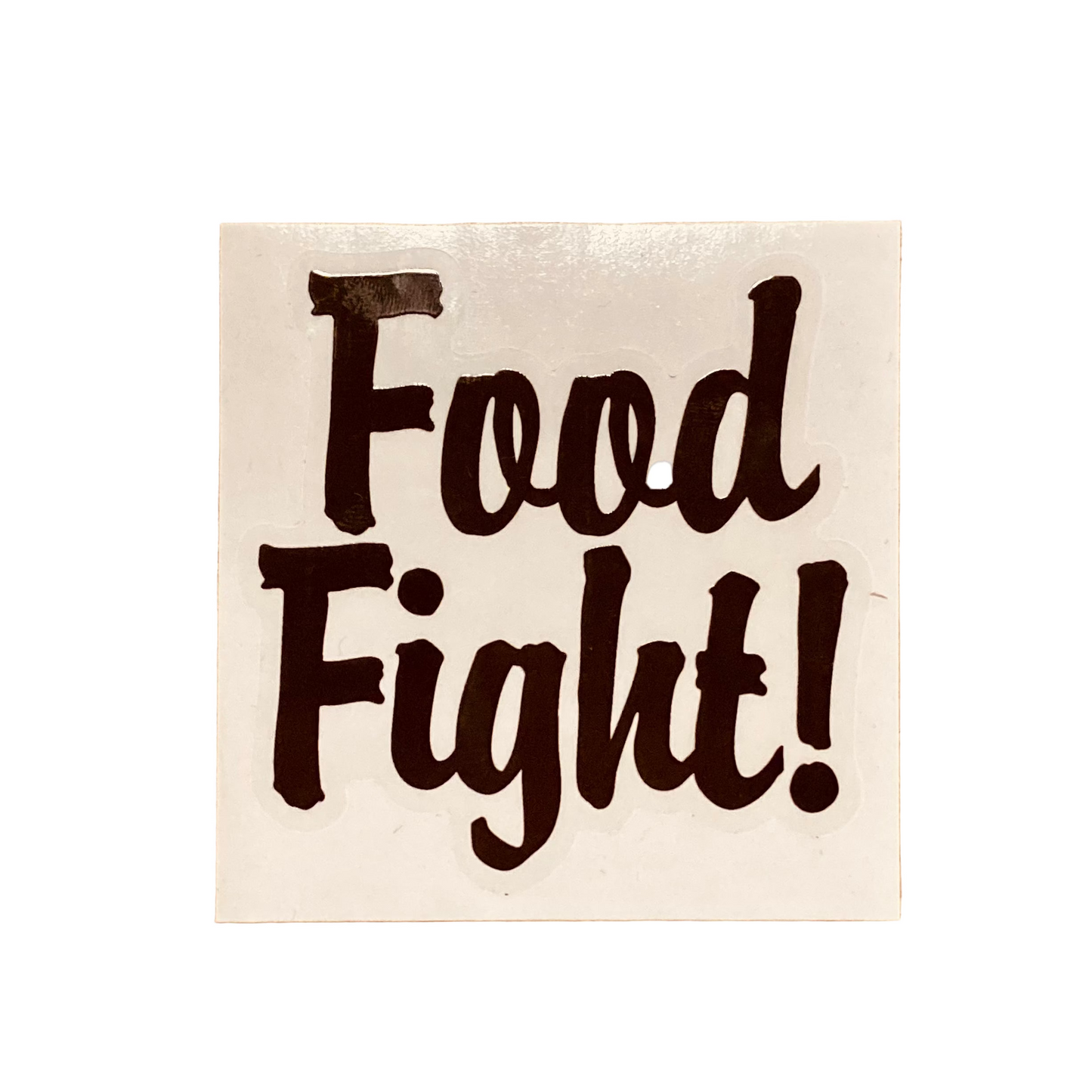 Food Fight! Cutout Logo Sticker