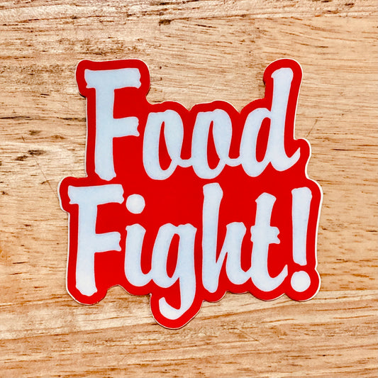Food Fight! Logo Sticker
