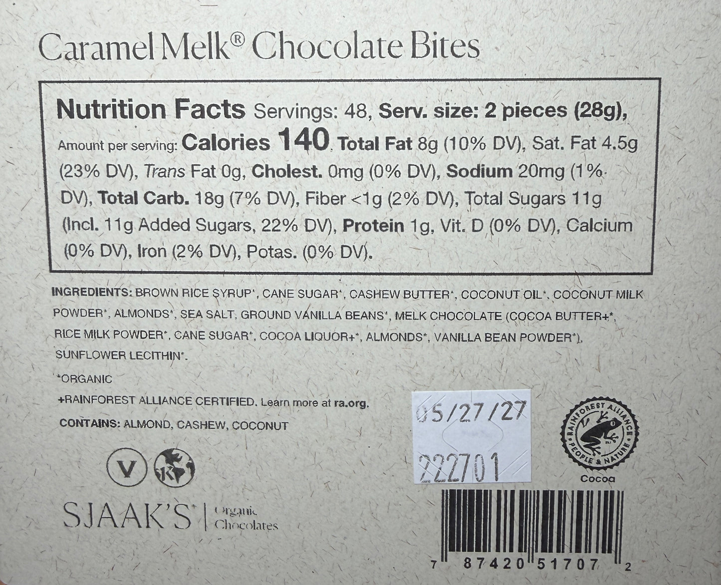 Sjaak's - Creamy Caramel Melk Chocolate Bite