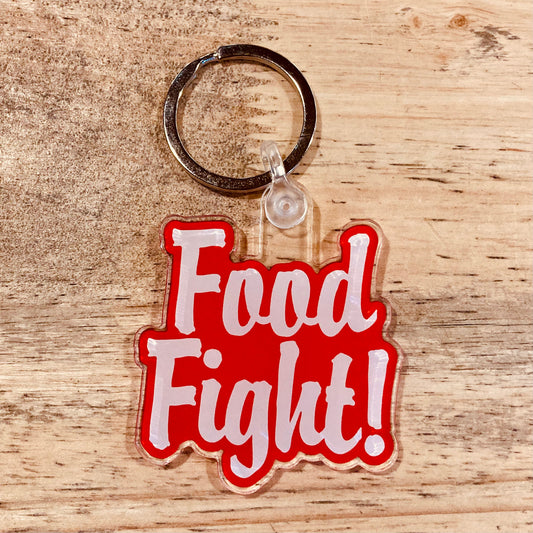 Food Fight! Logo Key Chain