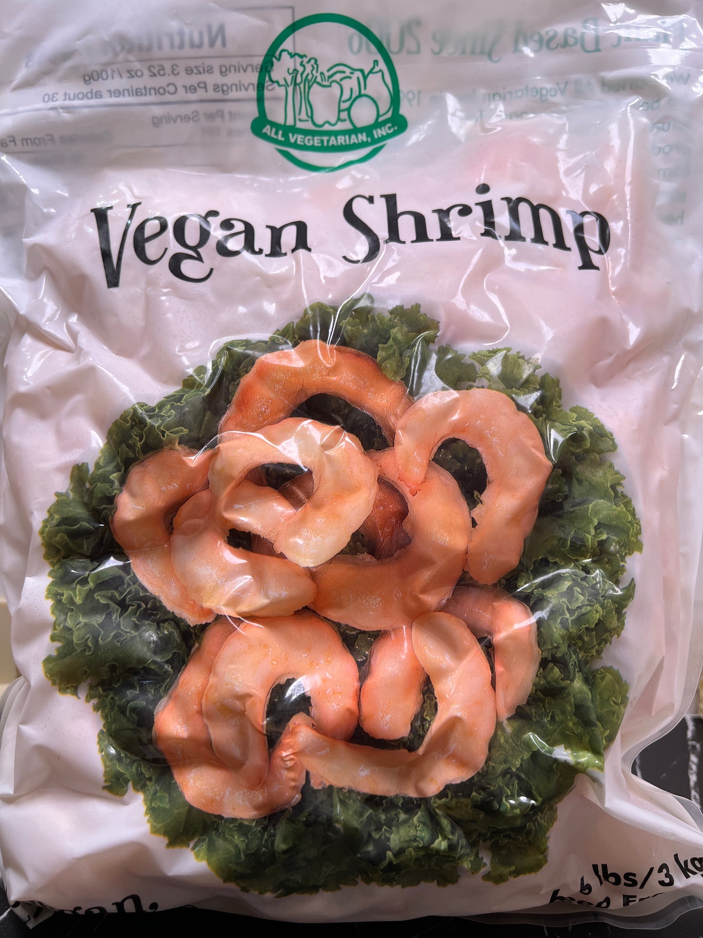 All Vegetarian Shrimp 6.6 lb bag