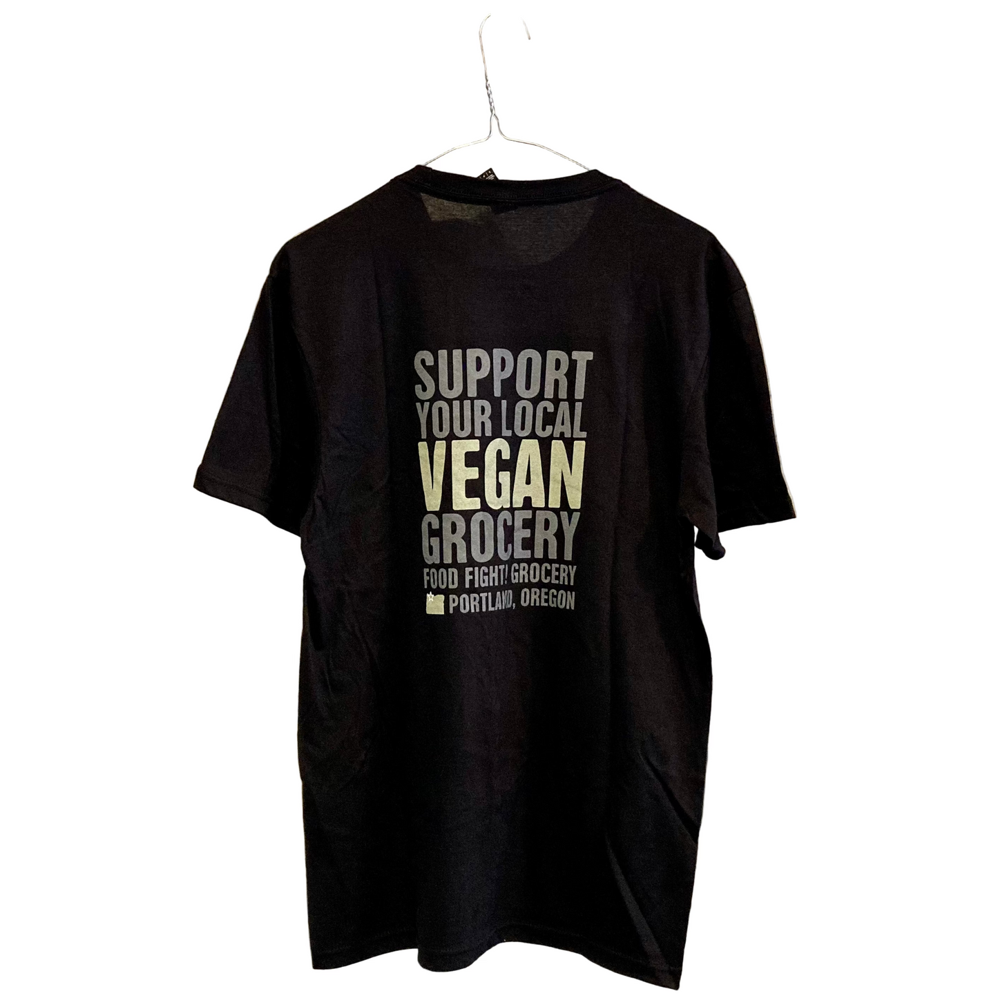 Food Fight! "Support Your Local Vegan Grocery" T-Shirt