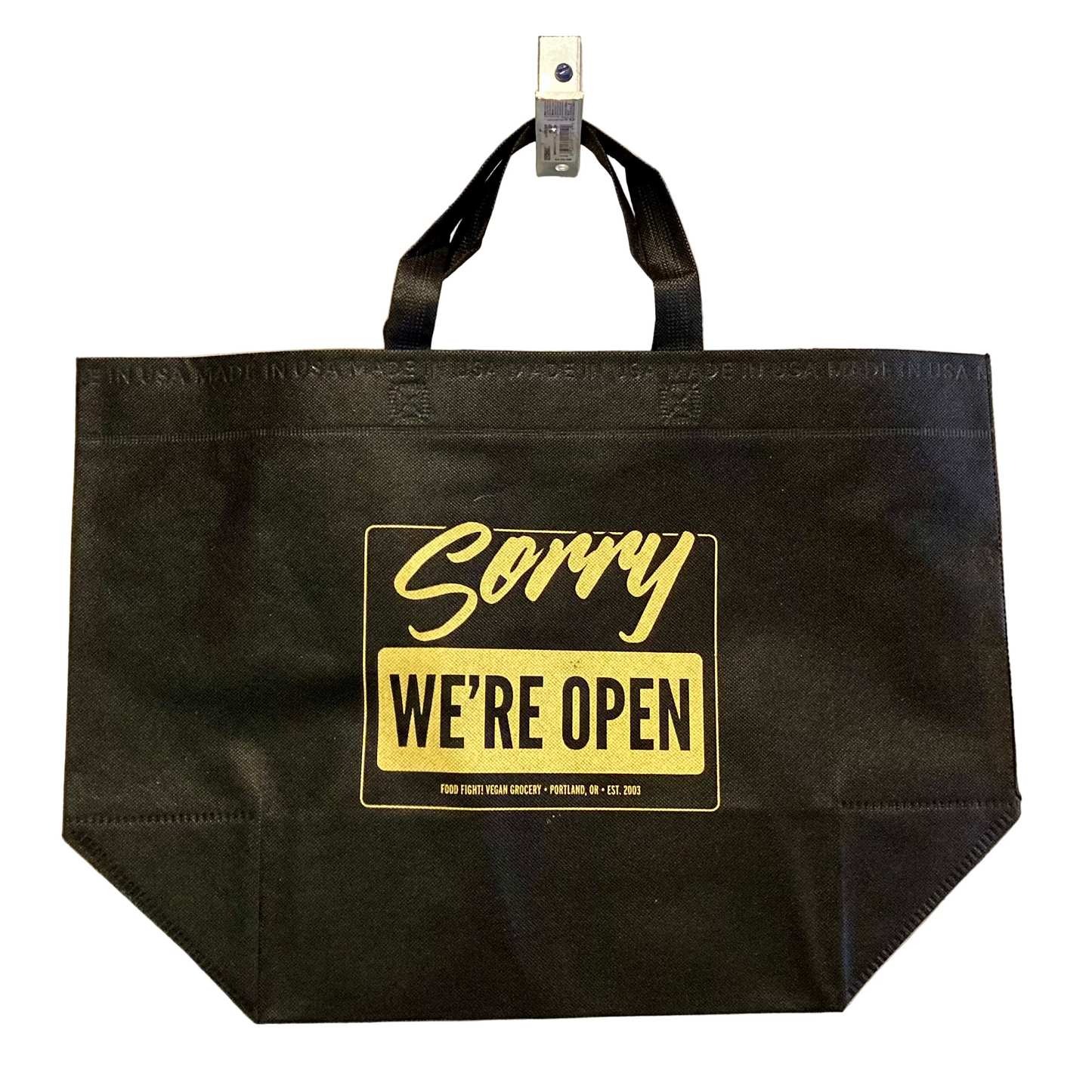 Food Fight! "Sorry, We're Open" Cheap Tote Bag