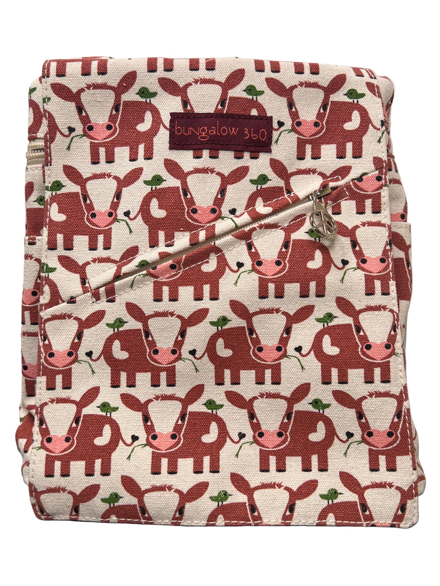 Bungalow360 Small Messenger Bag "Cows"