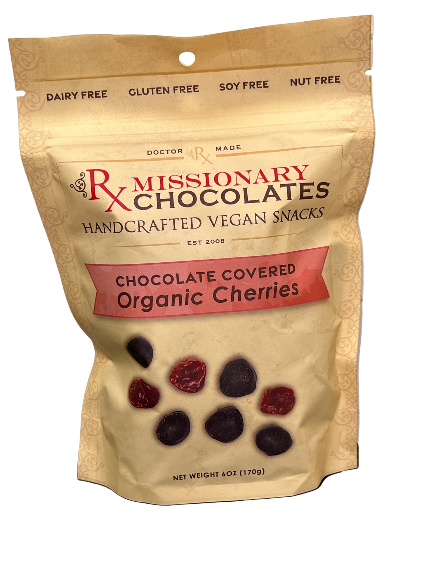 Missionary Chocolates Chocolate Covered Organic Cherries