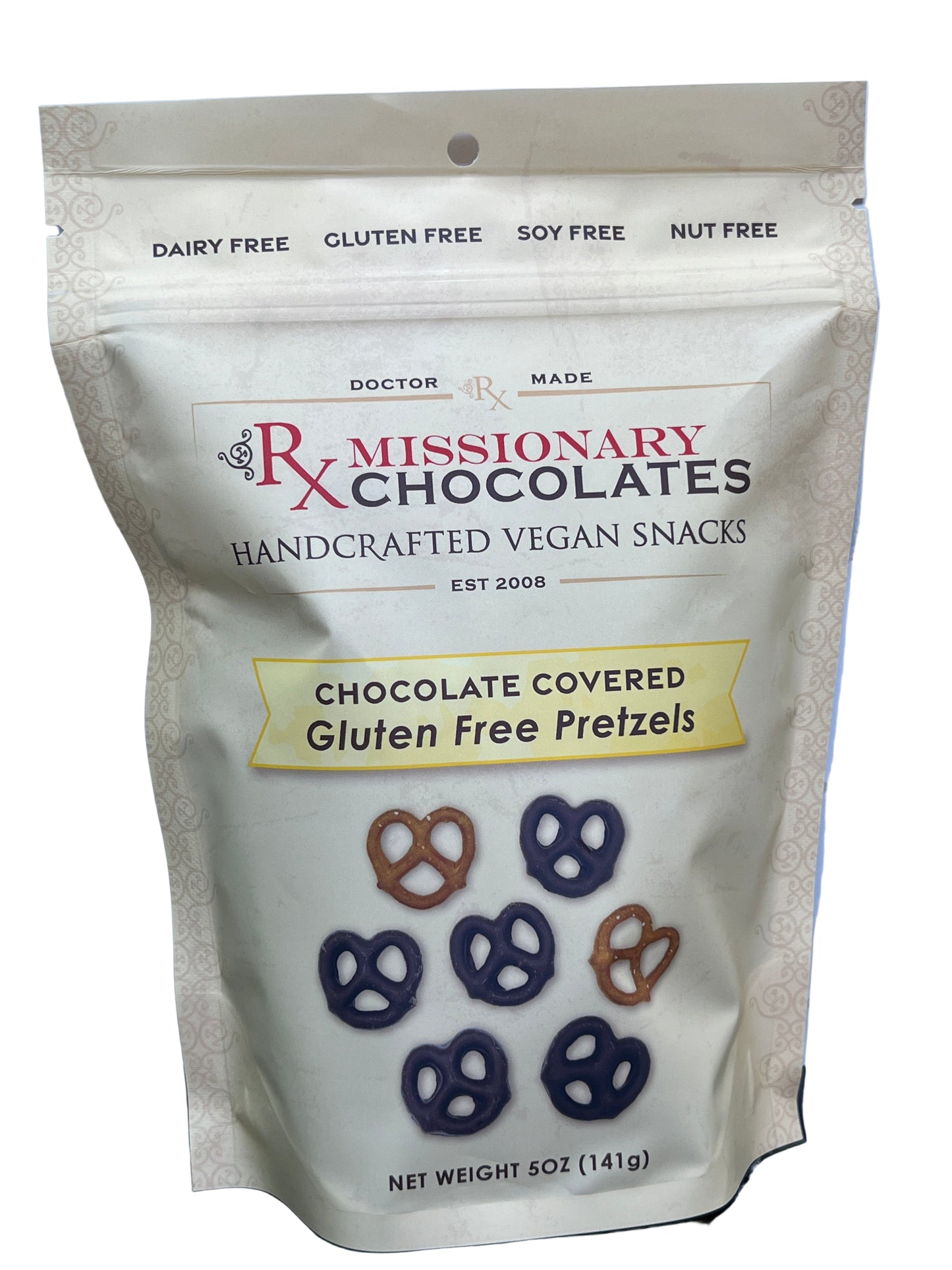 Missionary Chocolates Chocolate Covered Gluten Free Pretzels