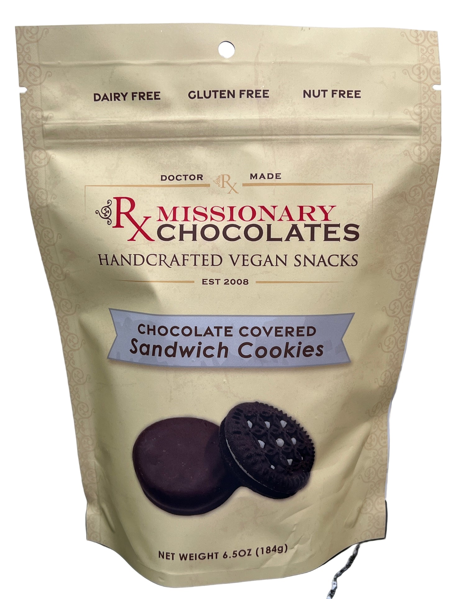 Missionary Chocolates Chocolate Covered Sandwich Cookies