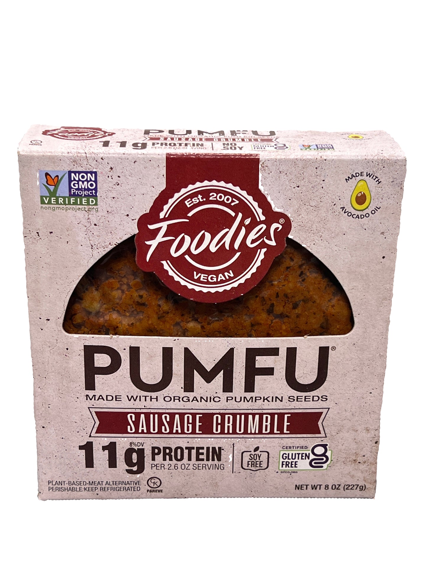 Foodies Vegan Pumfu Sausage Crumble