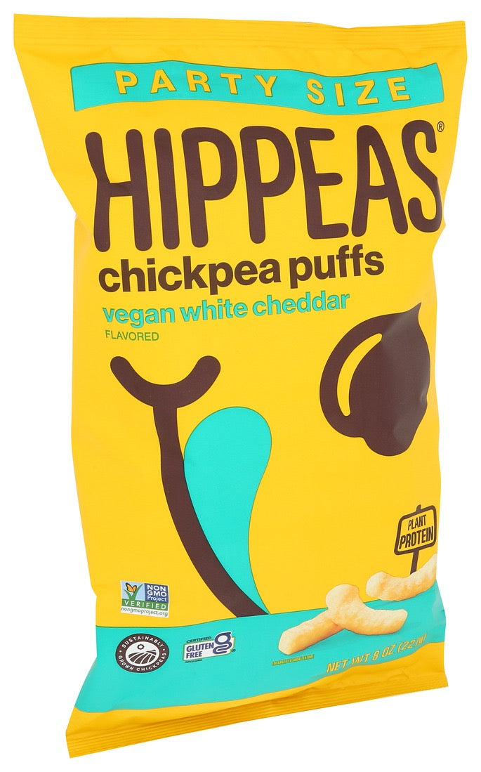 Hippeas Chickpea Puffs - Vegan White Cheddar 8oz