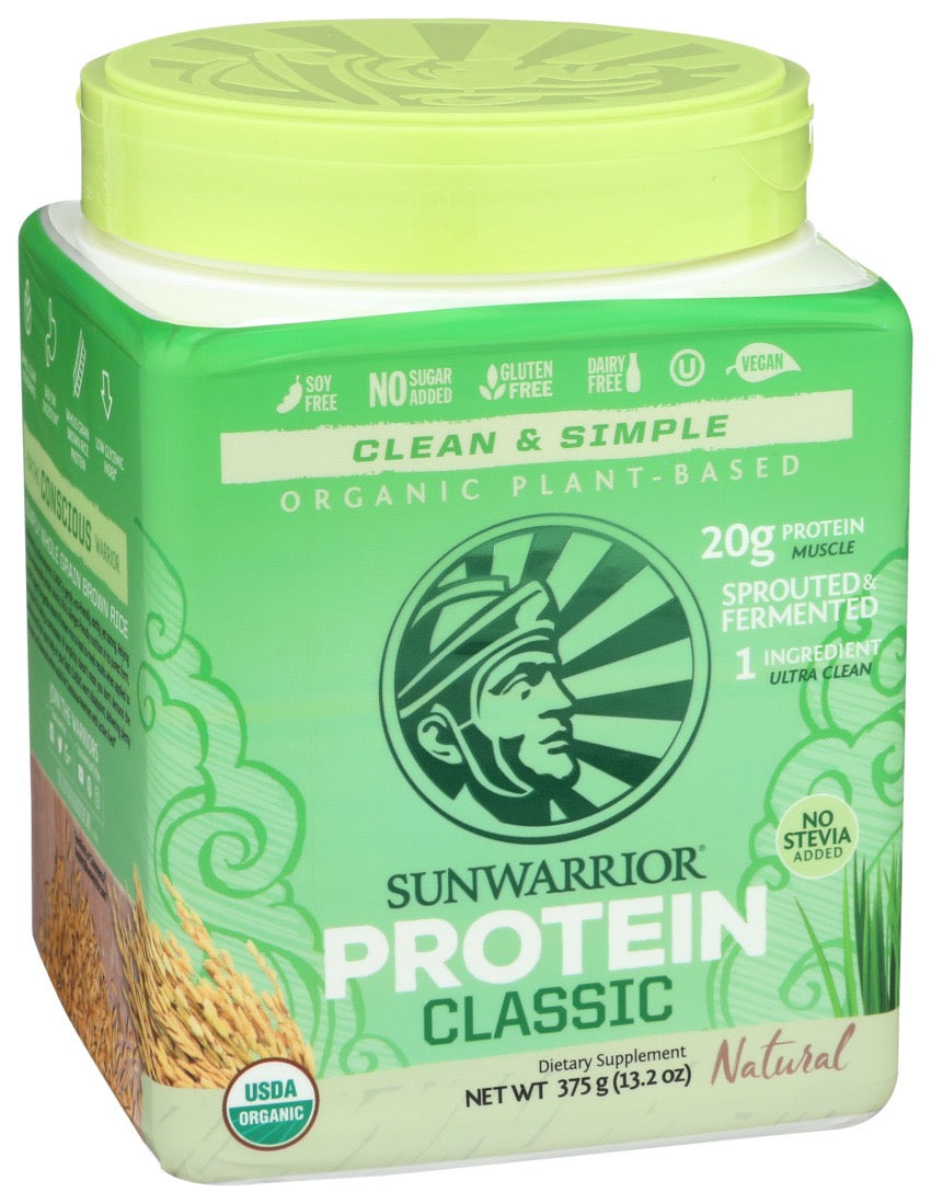 Sunwarrior - 375g Classic Vegan Protein Powder - Rice Protein