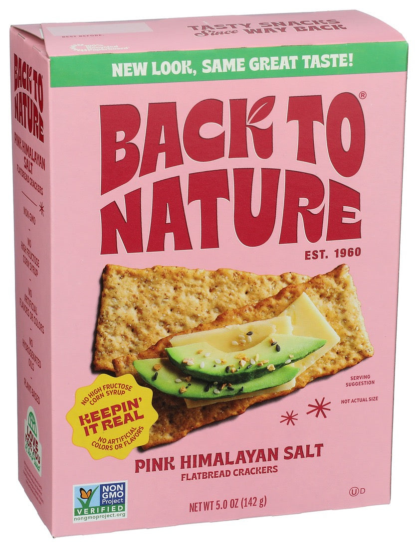 Back to Nature - Pink Himalayan Sea Salt Flatbread Crackers