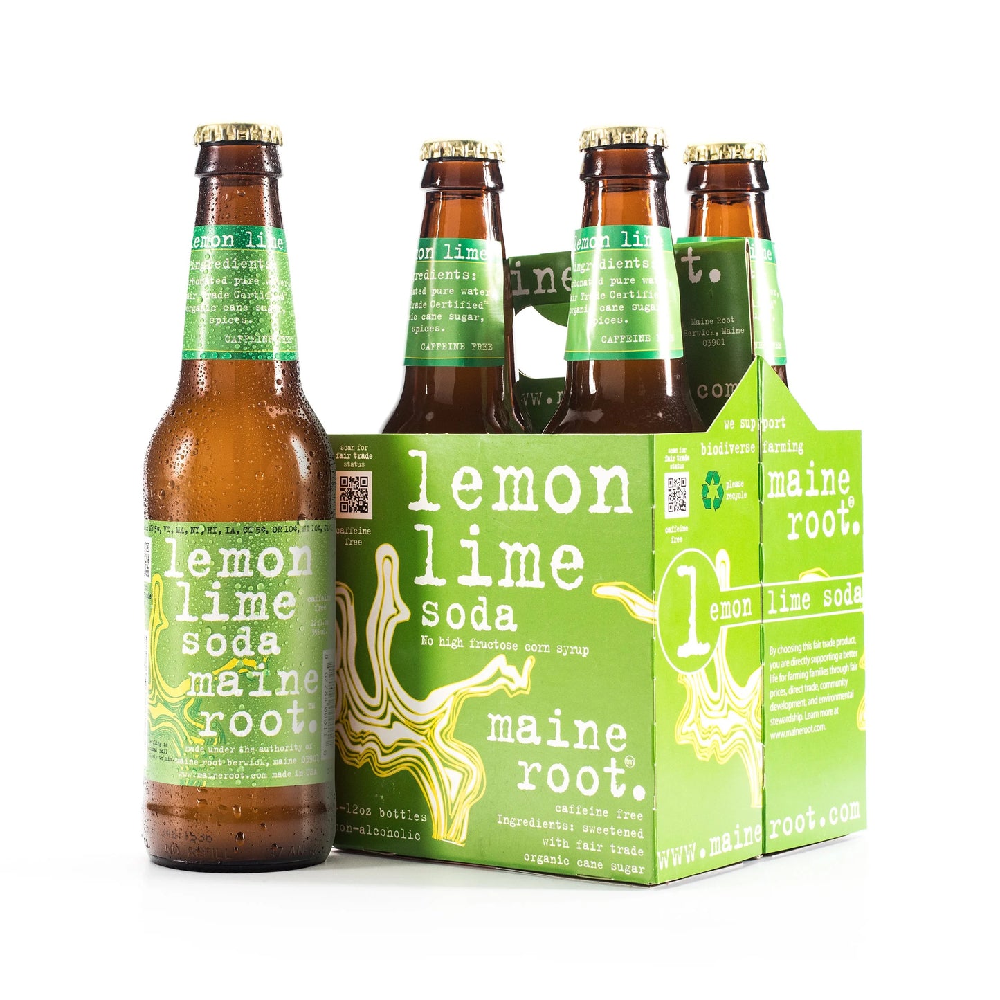 Maine Root Lemon Lime Soda 4pk