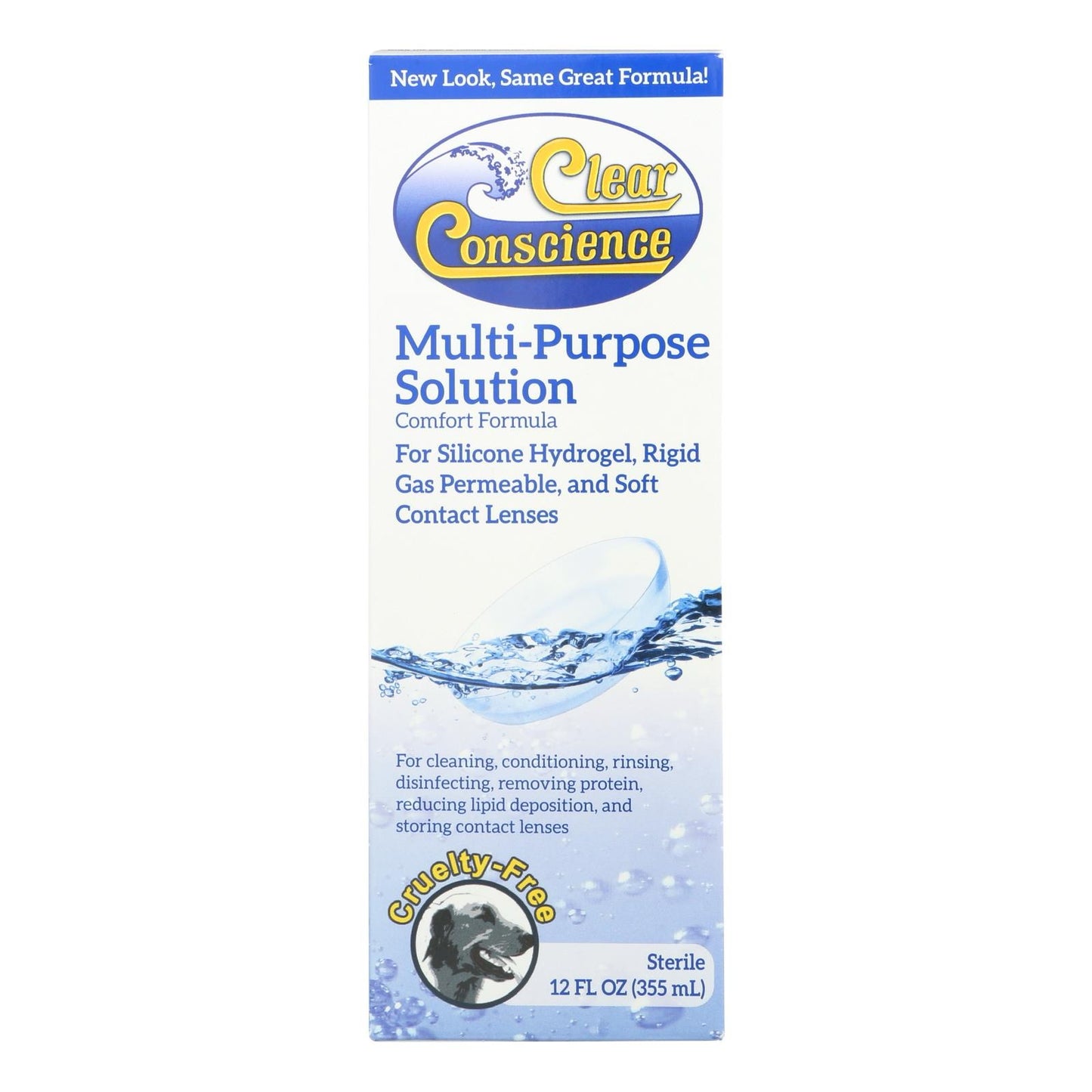 Clear Conscience Contact Fluid 12oz