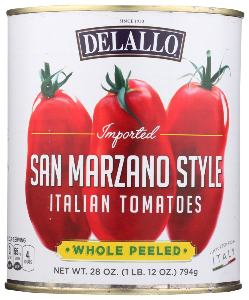 DeLallo - San Marzano Style Whole Peeled Italian Tomatoes