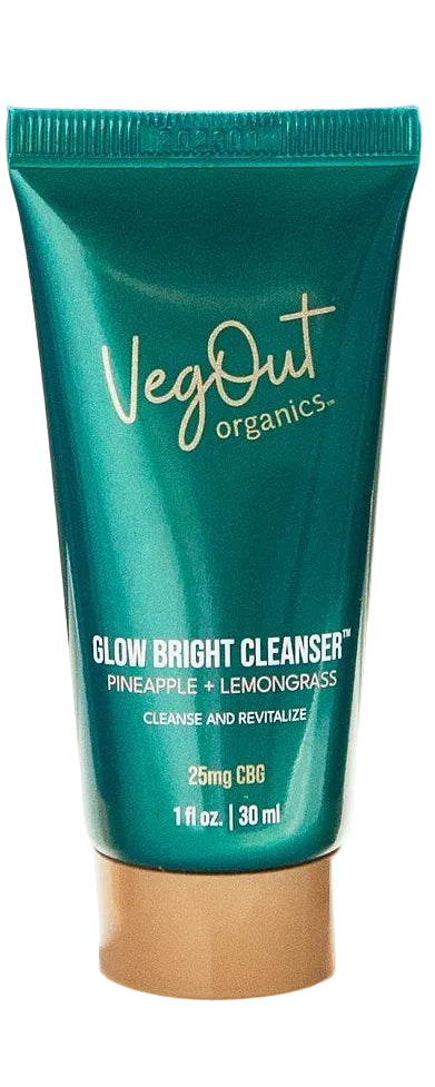 VegOut Organics Glow Bright Cleanser Travel Size