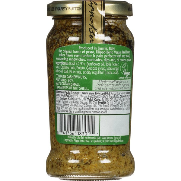 Filippo Berio Vegan Basil Pesto