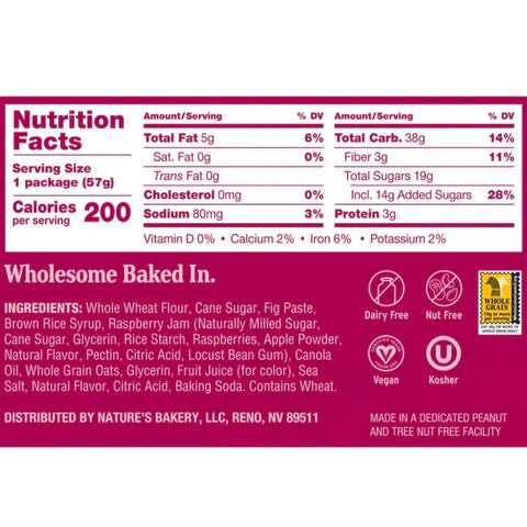 Nature's Bakery Raspberry Fig Bar