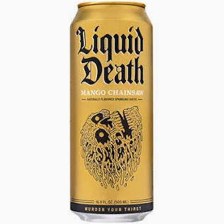 Liquid Death Sparkling Mango Chainsaw 19.2oz