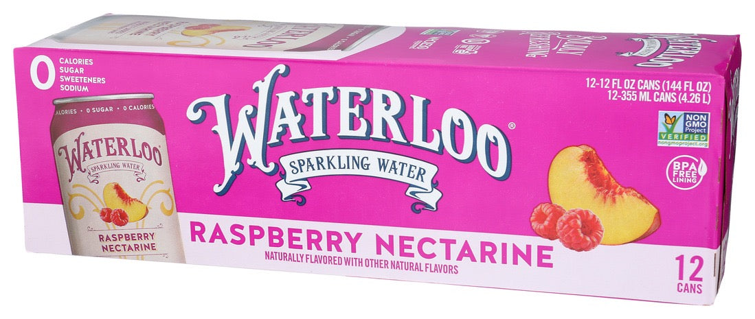 Waterloo Sparkling Raspberry Nectarine 12pk