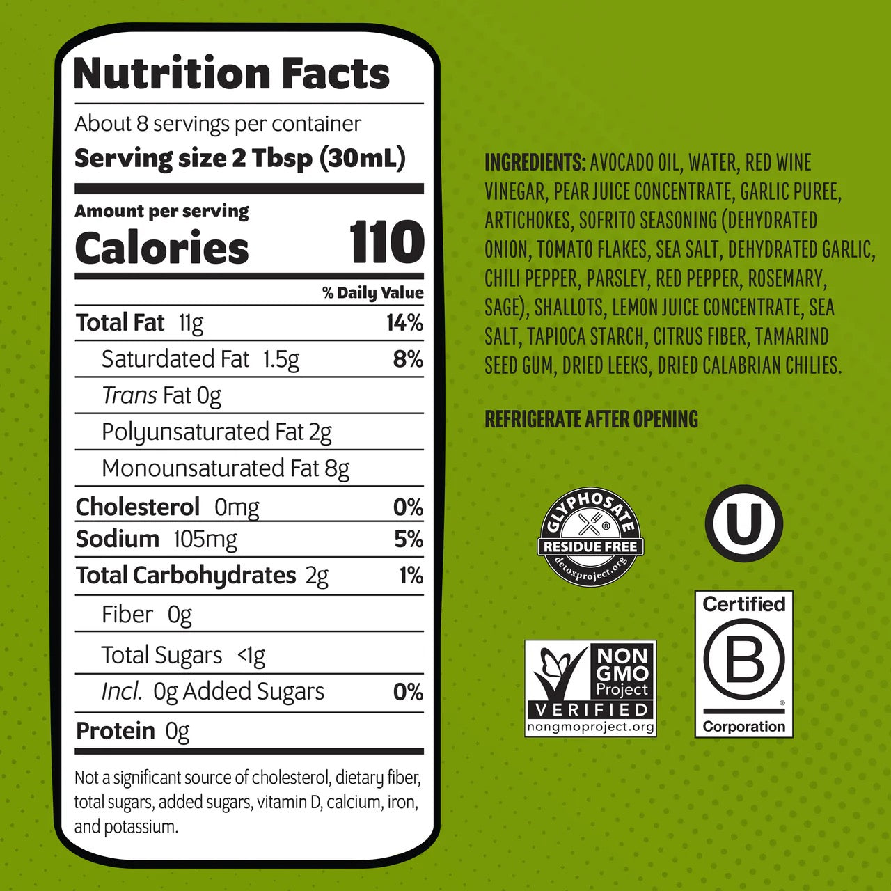 Chosen Foods - Greek Artichoke Dressing