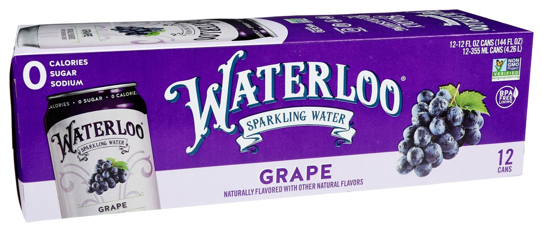 Waterloo Sparkling Grape 12pk
