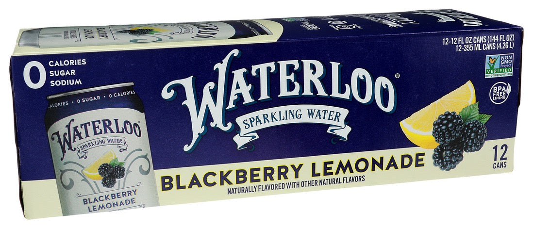 Waterloo Sparkling Blackberry Lemonade 12pk