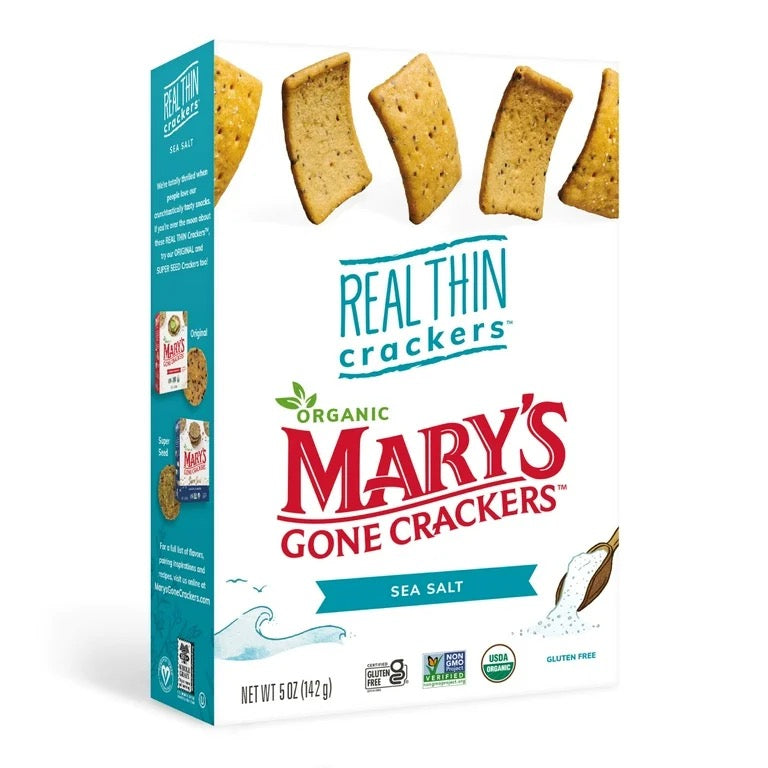 Mary's Gone Crackers - Real Thin Crackers - Sea Salt