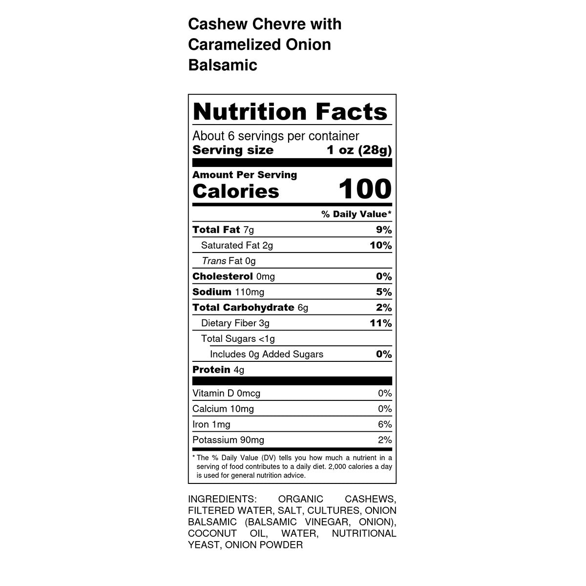 Cultured Kindness - Caramelized Onion Balsamic Chèvre Cheese