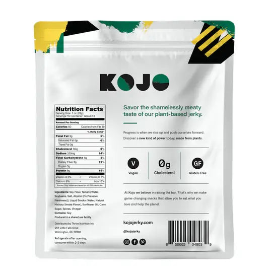 Kojo Jerky - Kojo Vegan Jerky Cracked Pepper Plant-Based Jerky 2.4oz