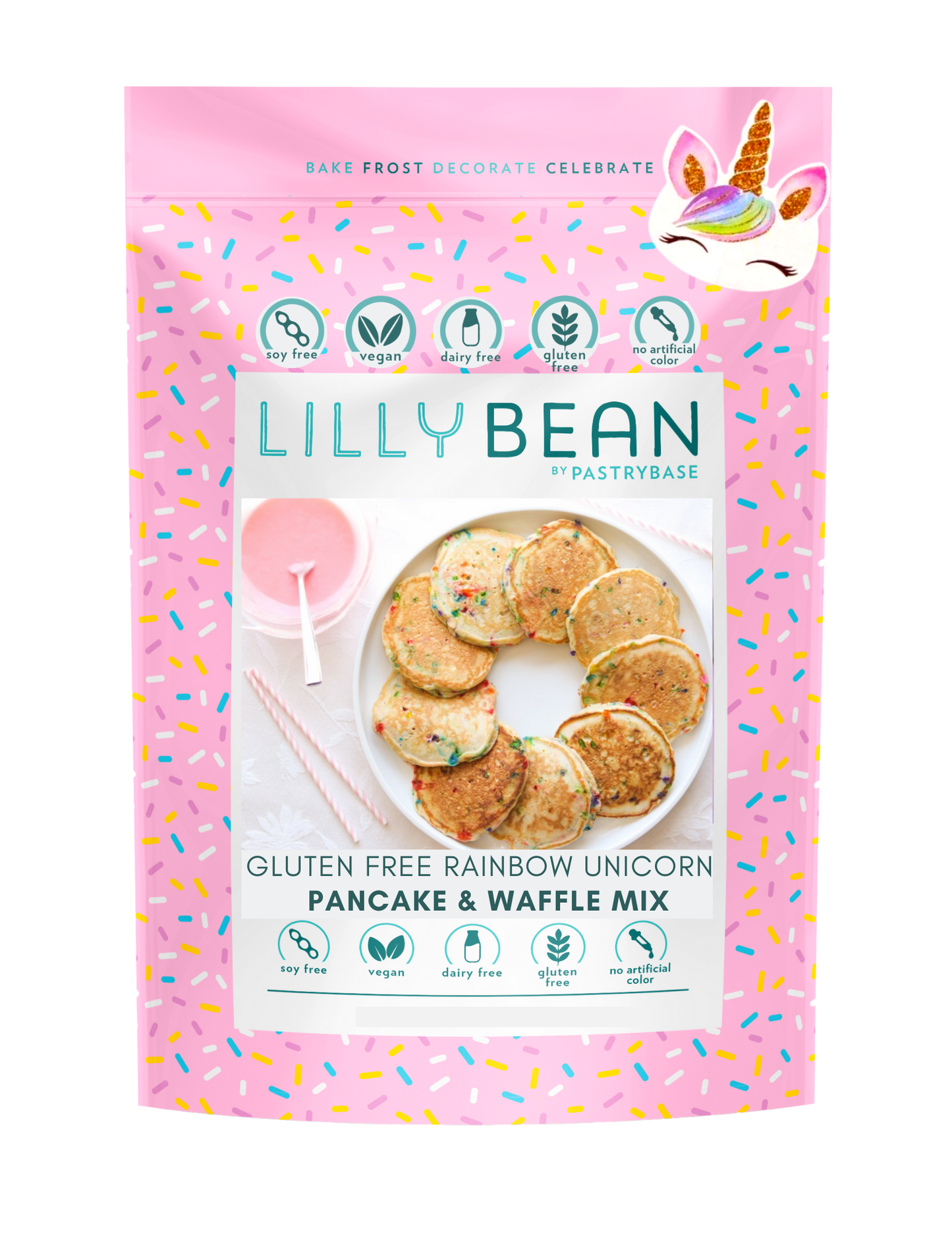 LillyBean Baking - Unicorn Pancake & Waffle Mix (Vegan & Gluten-Free)
