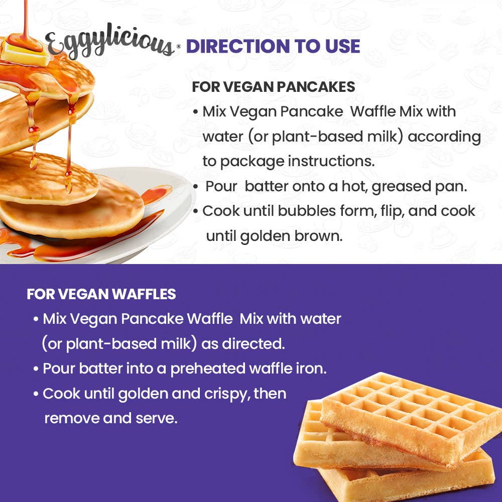 Granary Mart - Eggylicious Vegan Pancake Waffle Mix - 1 lb