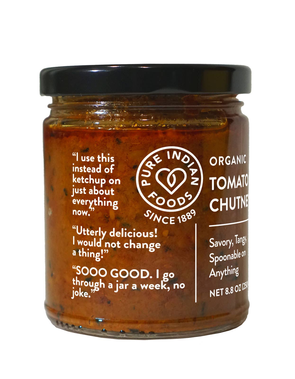 Pure Indian Foods - Tomato Chutney, Certified Organic - 8.8 oz