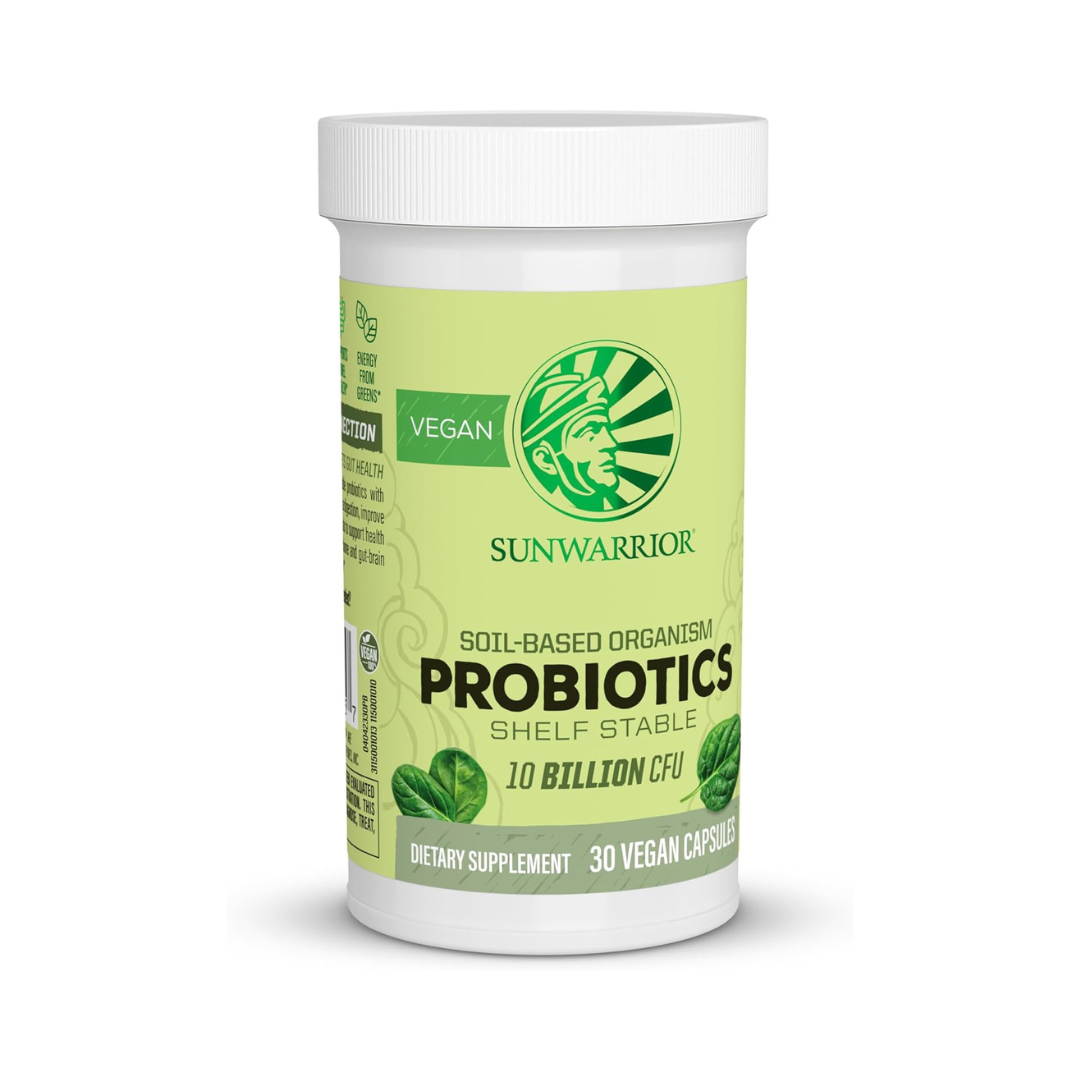 Sunwarrior - Probiotic Supplement Capsules - Shelf Stable, 10B CFU