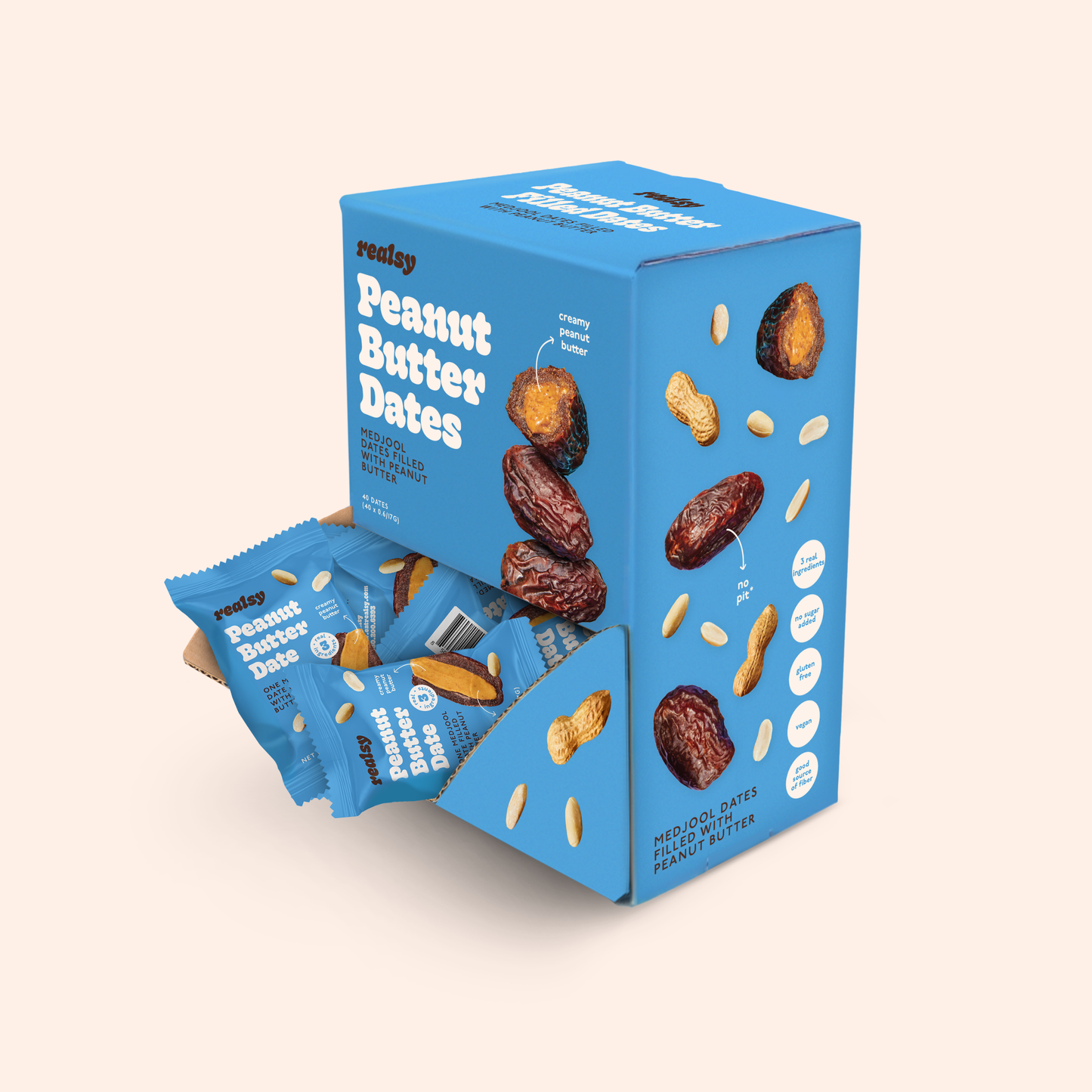 realsy - Peanut Butter Dates | Individually Wrapped